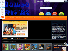 Tablet Screenshot of gamesfree123.com